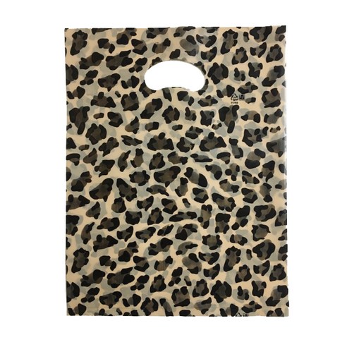 팩스타 펀칭 비닐 포장봉투 가로 30cm x 세로 40cm, 호피무늬, 50개