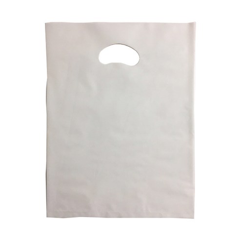 펀칭 비닐 포장봉투 가로 30cm x 세로 40cm PE30, 백색, 50개