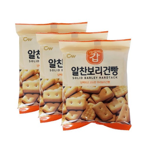 청우식품 알찬보리건빵 3p, 225g, 9개