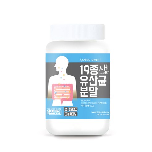 건강스토리 19종 생 유산균 분말, 250g, 1개