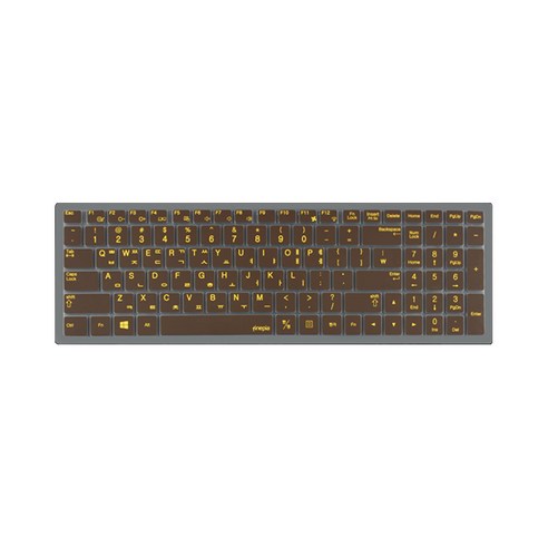 파인피아 삼성 노트북용 문자인쇄 칼라 키스킨 SS01번 / 삼성 NT300E5A / NT305E5A / NT300V5A, 초코렛, 1개