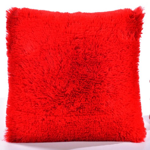 알럽홈 플란넬 쿠션 커버, 레드