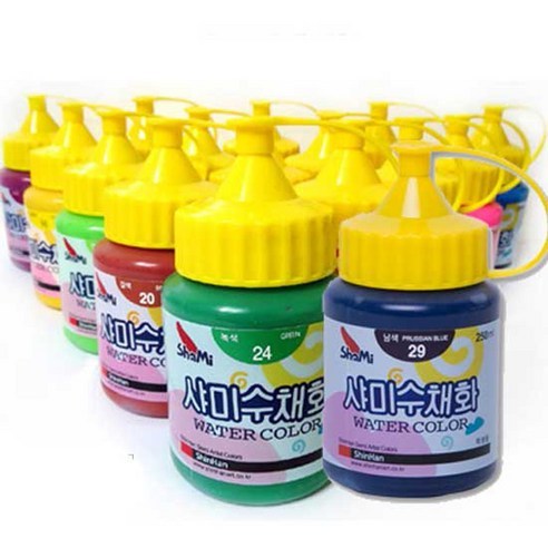 샤미 수채화물감 20 갈색, 250ml 20갈색, 1색