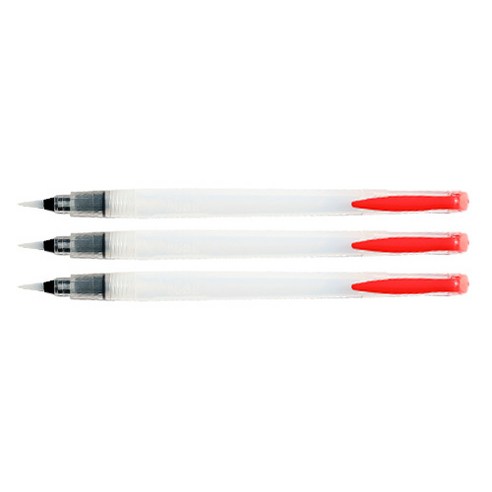 풀컬러스 간편한 워터브러쉬, 직경 5.0mm, 길이 15mm, 3개