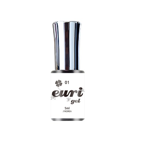 유리네일 로맨틱 컬러 젤네일, 01 화이트, 5ml, 1개