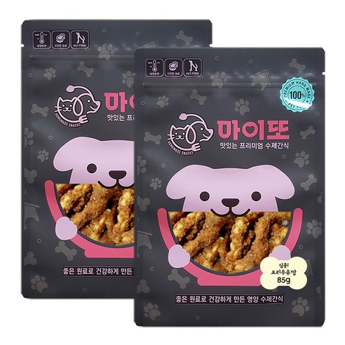 마이또 반려견 수제간식 심쿵, 오리우유깡맛, 2개입