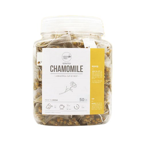 베라티 캐모마일 삼각티백 허브차류, 1.2g, 50개입, 1개
