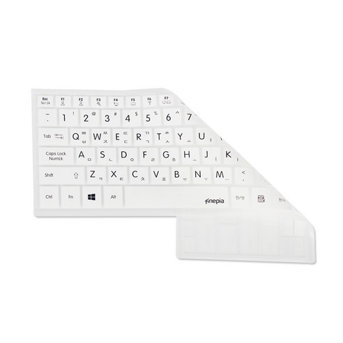 파인피아 LG 그램 17Z990 시리즈용 문자키스킨, 화이트, 1개