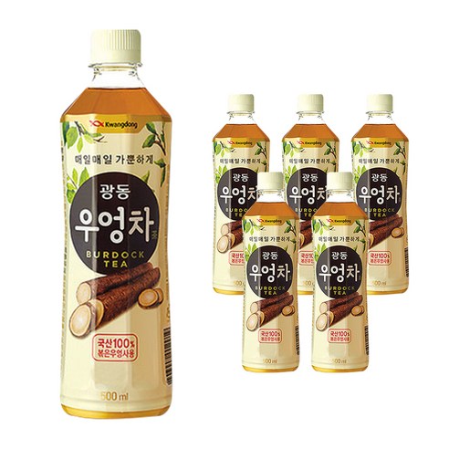 광동 우엉차, 500ml, 6개