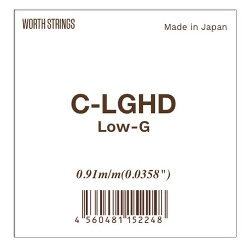 워쓰 우쿨렐레 줄, C-LGHD, CLEAR, 1개