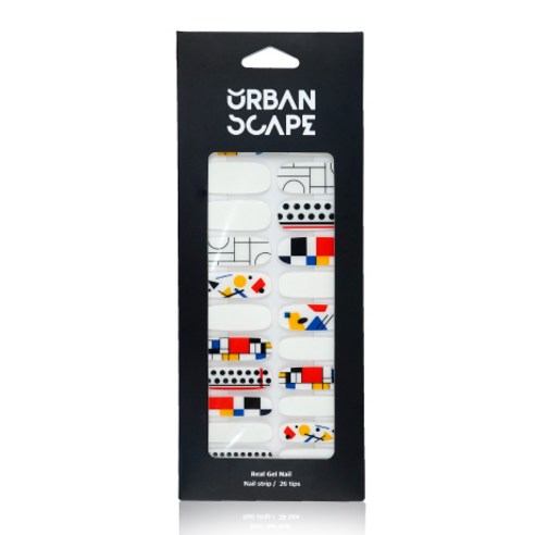 어반스케이프 젤네일 스티커, 31 Red blue and yellow, 1개
