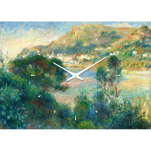 더윤 레티나 명화시계 30 x 42 cm, 르누아르 몬테 카를로 풍경