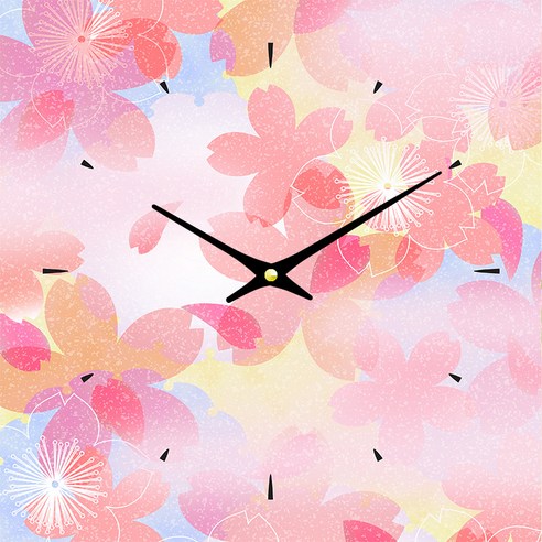 더윤 디자인 레티나 모던시계 30 x 30 cm, FLO0048 ck