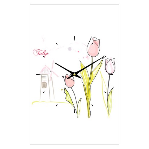 더윤 레티나 모던시계 30 x 42 cm, FLO0058