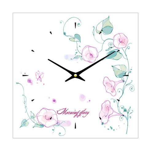 더윤 디자인 레티나 모던시계 30 x 30 cm, FLO0065 ck