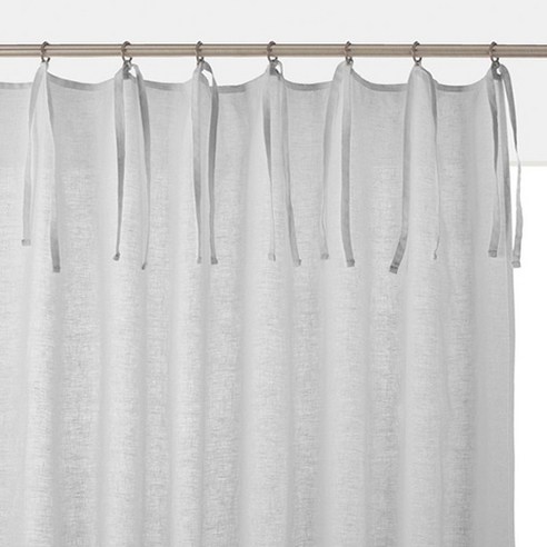 라흐두뜨 린넨 믹스 커튼 타이탑 F709266, light grey