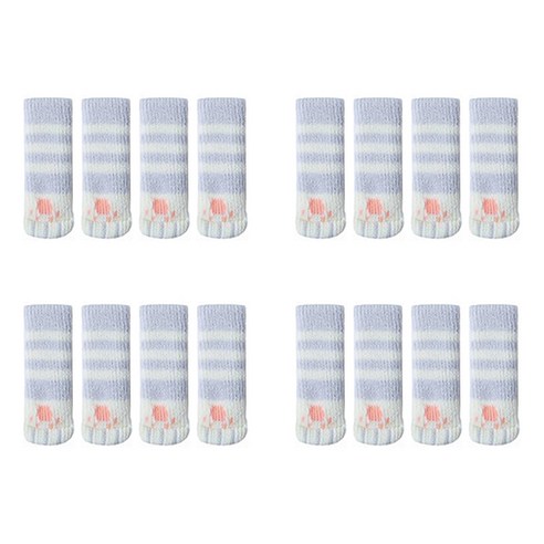 뷰리언즈 큐티캣 의자 발커버 16p, 라인 그레이, 16개