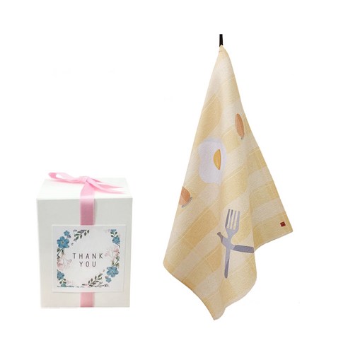 삼육오데이 DIY 돌답례품 수건 10p + 박스 10p + 리본 핑크 12p + 땡큐스티커 12p, 계란계란, 1세트