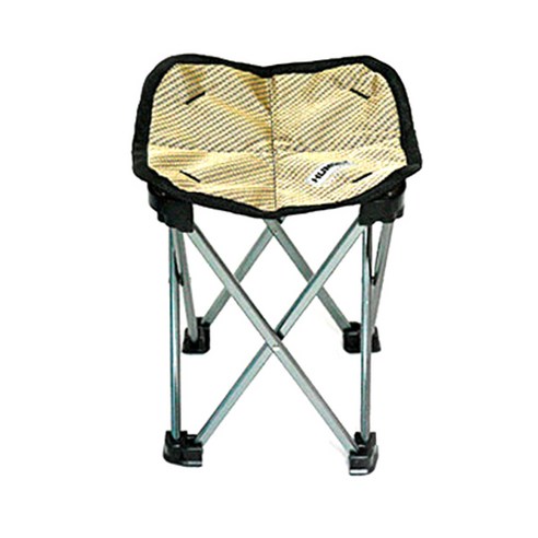 HUMONT-폴딩의자 중 의자 등산의자 휴대용의자 캠핑의자 접이식의자, 실버, 1개