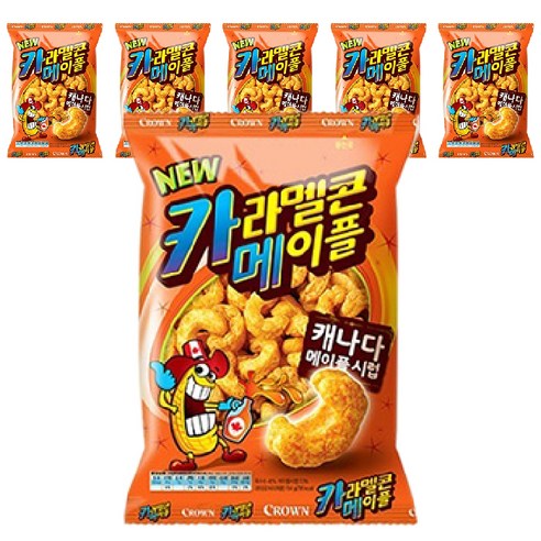 크라운 카라멜콘 메이플, 154g, 6개