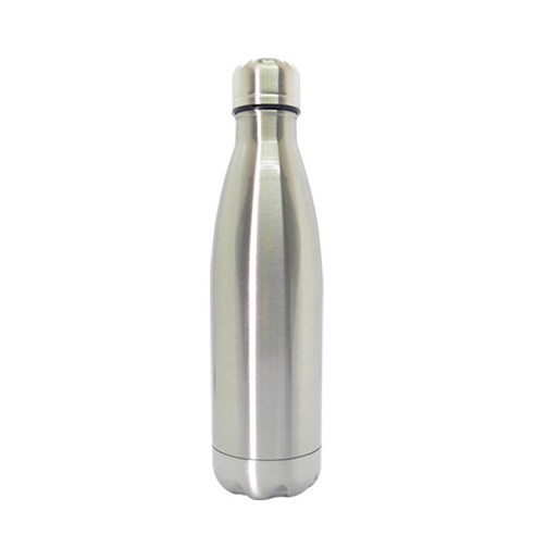 코멜리 스테인리스 보온 보냉 텀블러, 실버, 500ml