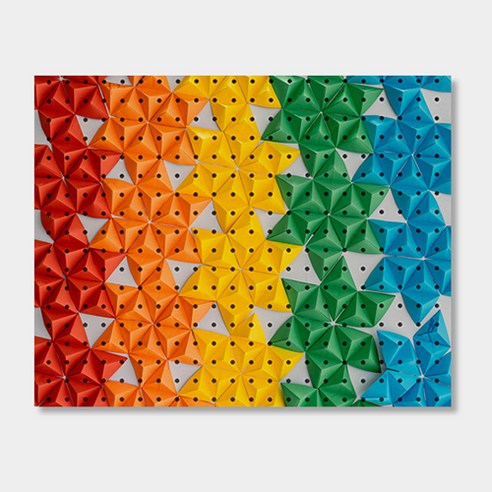 앤비커머스 인테리어 타공판 600 x 500 mm, 1세트, Collartriangle(White)