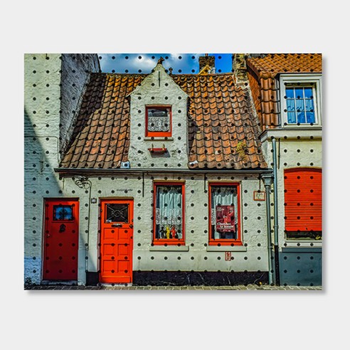 앤비커머스 인테리어 타공판 600 x 500 mm, 1세트, belgium(White)