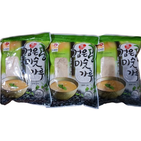 뚜레반 검은콩함유 미숫가루 A+, 1kg, 3개