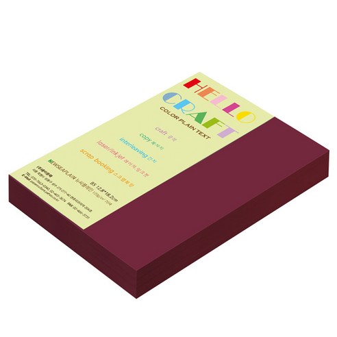 뉴씨플레인 종이문화 양면색상지 No.69 청적, 160매입