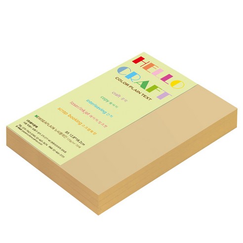 뉴씨플레인 종이문화 양면색상지 No.22 연갈색, 160매입