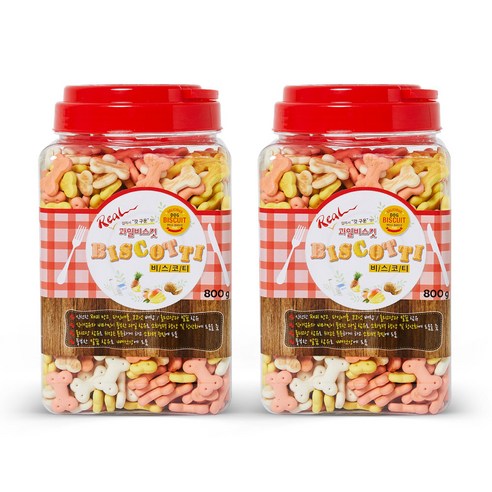 비스코티 애견비스켓, 과일, 2개