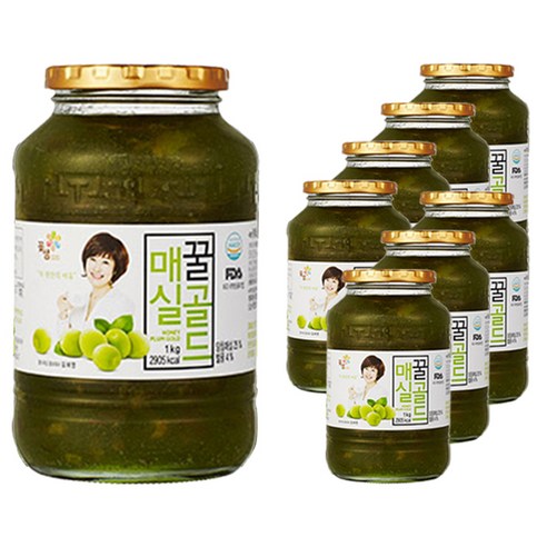 꽃샘 꿀매실차골드, 1kg, 1개입, 8개