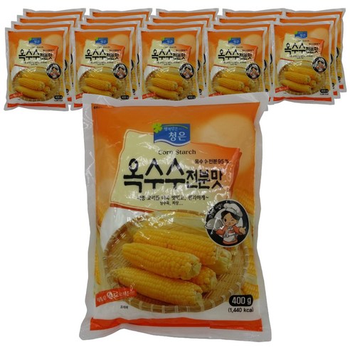 청은 옥수수맛전분, 400g, 20개