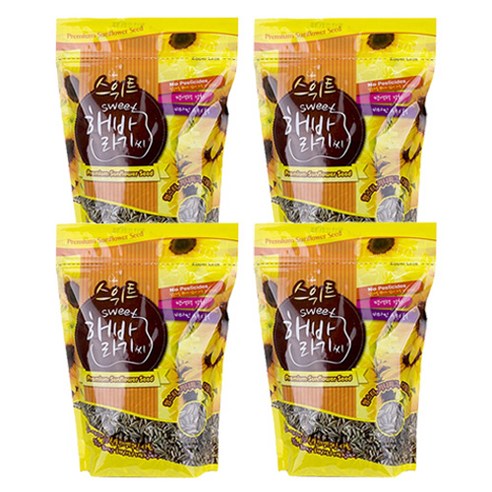 피에스피 애니멀밥 PSP 스위트 해바라기씨, 500g, 4개