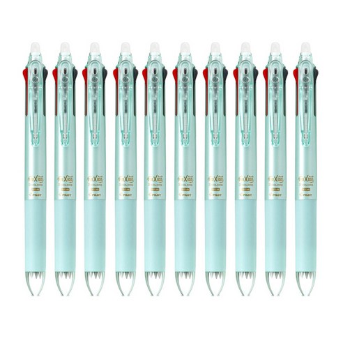파이롯트 프릭션 슬림 3색 다색펜 0.38mm, 펄그린, 10개