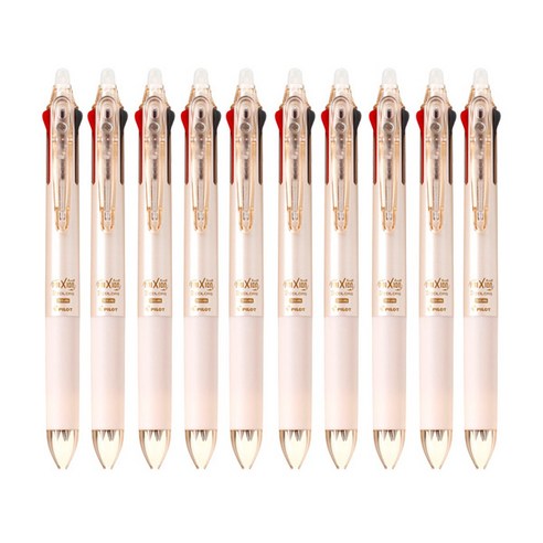 파이롯트 프릭션 슬림 3색 다색펜 0.38mm, 펄오렌지, 10개