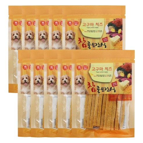 참좋은간식 강아지 고구마 치즈 간식, 치킨봉맛, 100g, 10개입