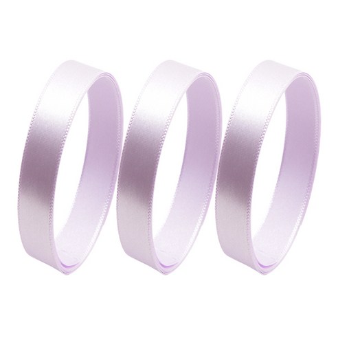봄91 공단리본 10mm 3p, H40 연보라, 45m