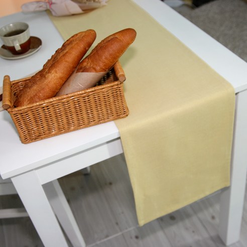 나산데코 테이블러너, 그린티 261-43, 2인용(150 x 30 cm)