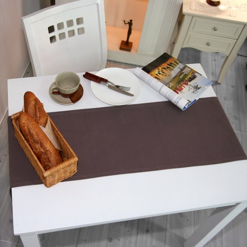 나산데코 테이블러너, 모카 261-78, 4인용(180 x 30 cm)