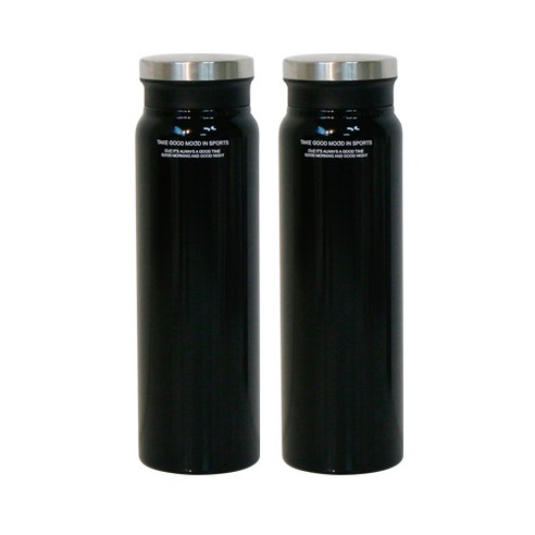 푸코 매트 보텀 스텐텀블러 2p, 블랙, 750ml