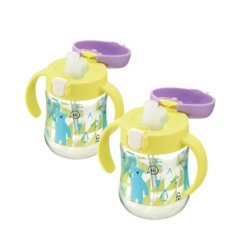 릿첼 TLI 스파우트컵 200ml, 옐로우, 2개입
