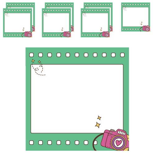 디자인매드 떡메모지 메모리 85 x 85 mm 100p, 05 포레스트, 8개입