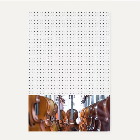 앤비커머스 인테리어 타공판 하 WHITE 60 x 90 cm, 1개, 악기28