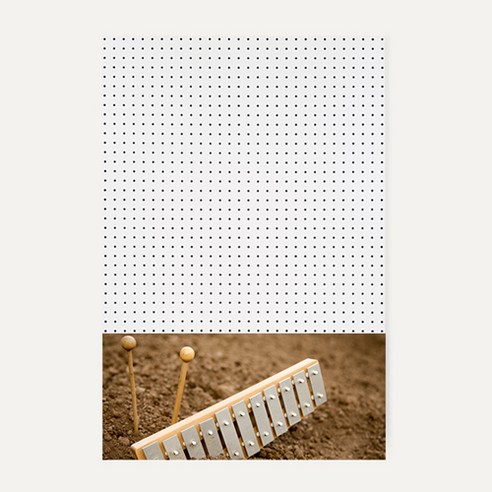 앤비커머스 인테리어 타공판 하 WHITE 60 x 90 cm, 1개, 악기01