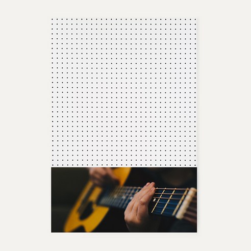 앤비커머스 인테리어 타공판 하 WHITE 60 x 90 cm, 1개, 악기25