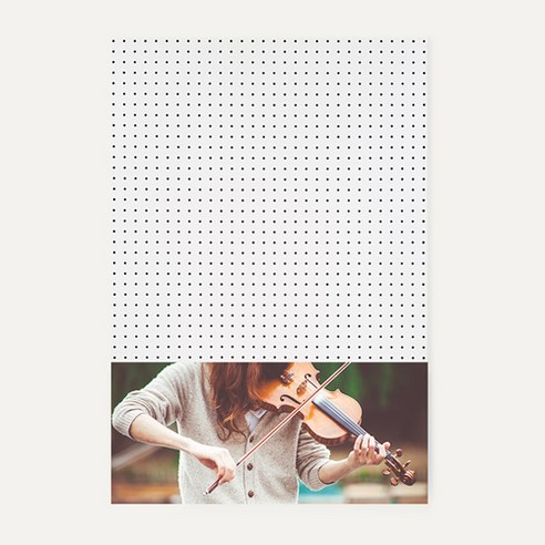 앤비커머스 인테리어 타공판 하 WHITE 60 x 90 cm, 1개, 악기43