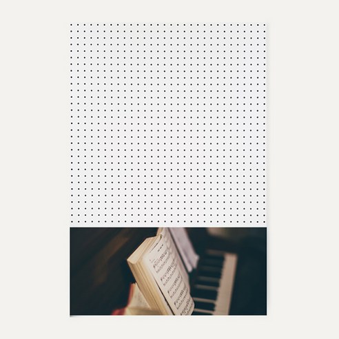 앤비커머스 인테리어 타공판 하 WHITE 60 x 90 cm, 1개, 악기11