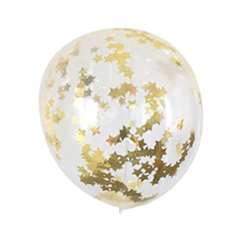 파티팡 컨페티벌룬 30cm, 골드스타, 30개입