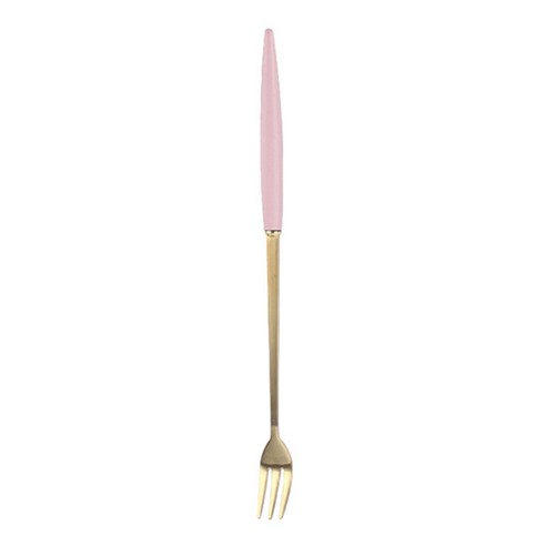 보겐 에펠 골드 커트러리 롱포크 LF, 핑크, 1개